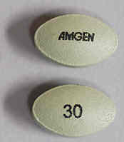 Sensipar (cinicalcet) pills come in 30 mg strength.